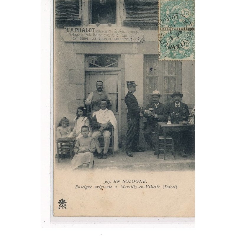 EN SOLOGNE - Enseigne originale à MARCILLY EN VILLETTE - très bon état