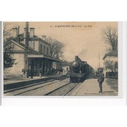 SAINT MATHURIN - La Gare - LOCOMOTIVE - très bon état