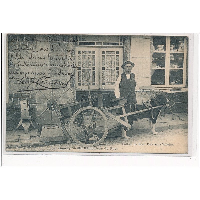 GAVRAY - Un rémouleur du pays - VOITURE A CHIEN - très bon état