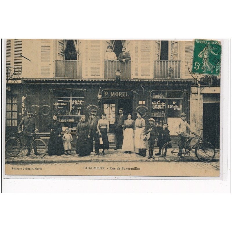 CHAUMONT - Rue de Buxereuilles P. Morel - TABAC - très bon état