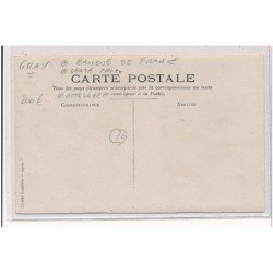 GRAY : carte photo de la Banque de France vers 1910 - très bon état