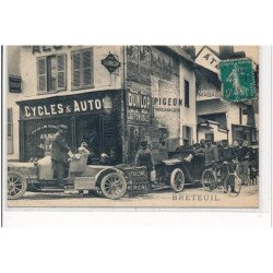 BRETEUIL - Garage Automobile - Cycles - Autos - Dunlop - très bon état