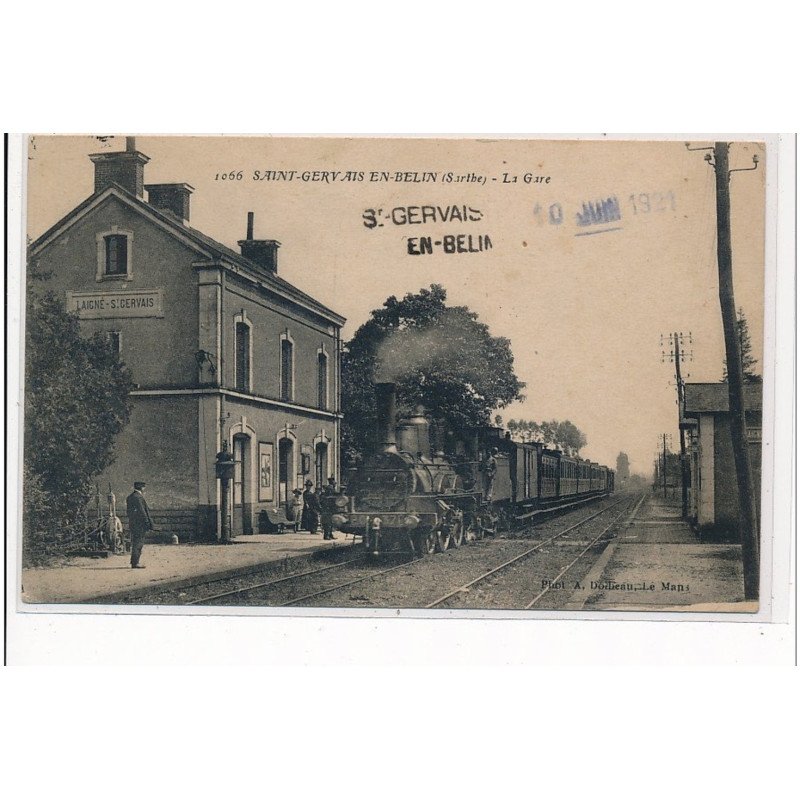 SAINT GERVAIS EN BELIN - La Gare - très bon état
