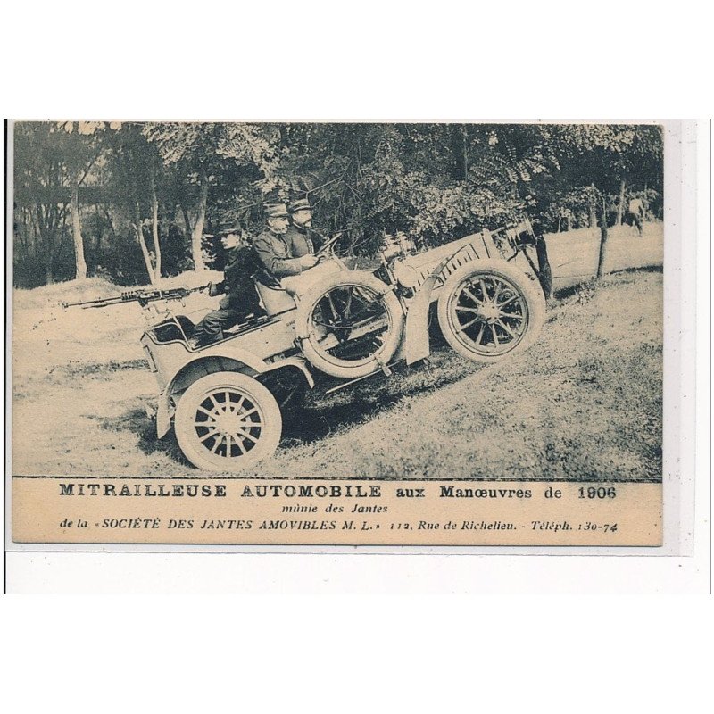 PARIS - CARTE PHOTO - Sté des Jantes Amovibles 112, rue de Richelieu - très bon état