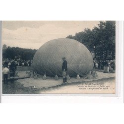 MORET SUR LOING - Concours de Pêche du 21 juillet 1912 - pendant le gonflement du ballon - très bon état