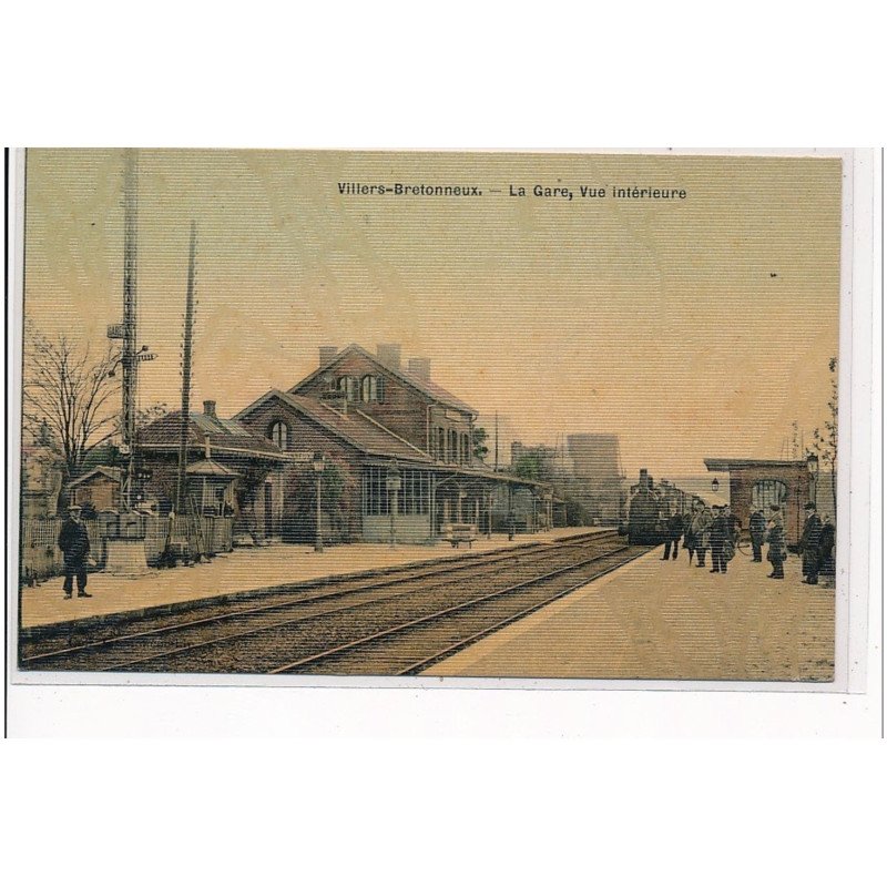 VILLERS-BRETONNEUX - La gare, vue intérieure - TOILLEE - très bon état