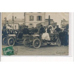 CAYEUX SUR MER - CARTE PHOTO - COURSE AUTOMOBILE - très bon état