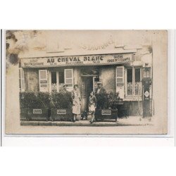 COULANGES SUR YONNE - CARTE PHOTO - """"Au Cheval Blanc"""" Restaurant Léger - état