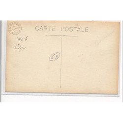 LYON - CARTE PHOTO - GAZ DE LYON "L'équipe du Courant d'air" - très bon état