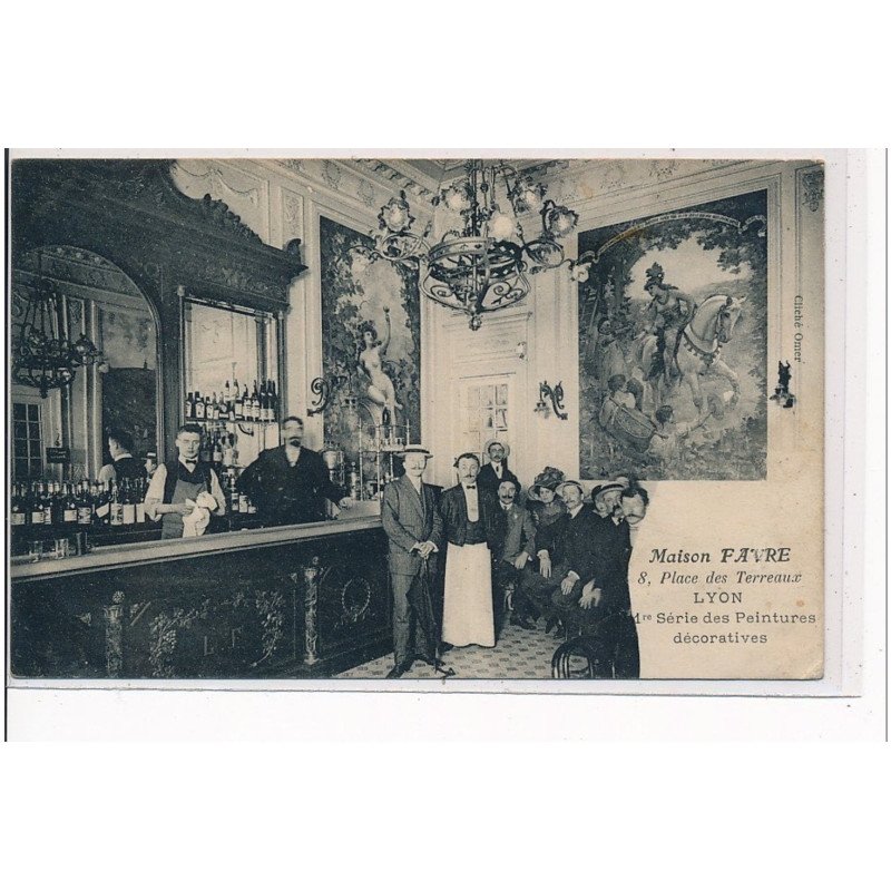 LYON - Maison Favre 8, place des Terreaux - 1ère série de peintures décoratives - très bon état