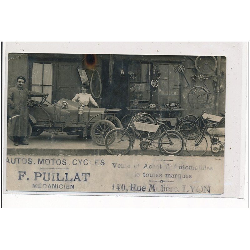 LYON - Autos, Motos, Cycles F. Puillat Mécanicien 140, rue Molière - très bon état