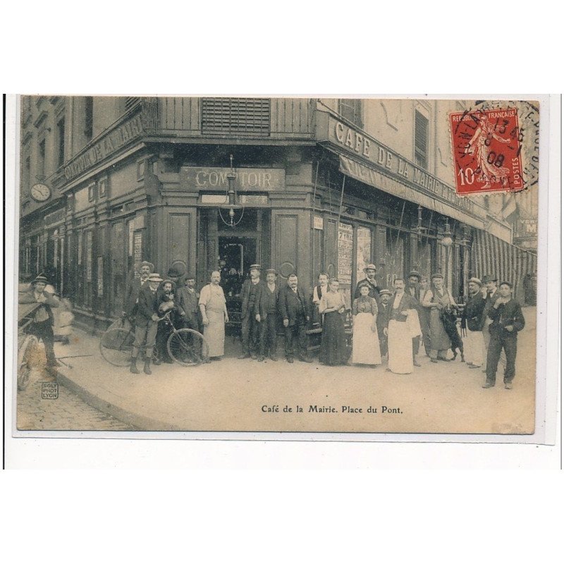 LYON - Café de la Mairie, Place du pont - état