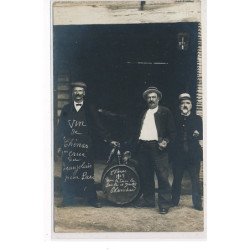 CHENAS - Carte Photo - """"Vin de Chénas, Cru du Beaujolais pour Paris"""" 1909  - VINS - BEAUJOLAIS - très bon état