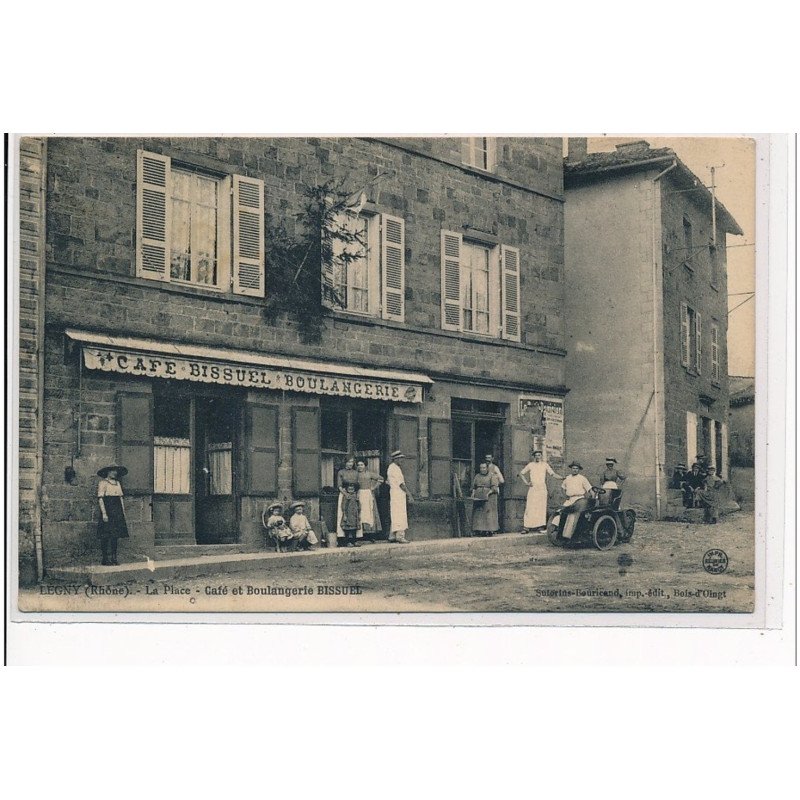LEGNY - La Place - Café et Boulangerie Bissuel - bon état