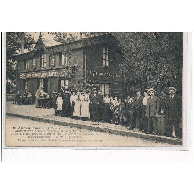 CUSSET - Restaurant J. Favier, la Vie Au Grand Air - très bon état