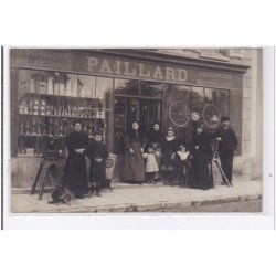 CHATILLON EN BAZOIS : carte photo de la quincaillerie PAILLARD - très bon état