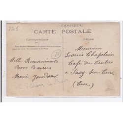 CHARLEVAL : carte photo du café Jourdan - très bon état