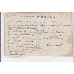 MOURMELON : carte photo du café de Lille (accordeon - militaires) - bon état (un coin plié)