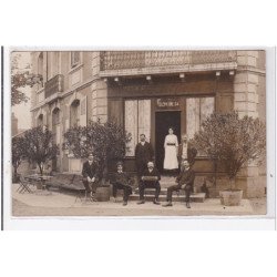 FOURCHAMBAULT : carte photo du café des forges - très bon état