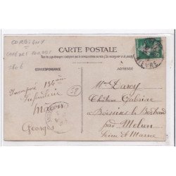 FOURCHAMBAULT : carte photo du café des forges - très bon état