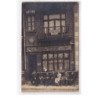 LENS : carte photo du café Georges CARPENTIER - champion d'Europe de Boxe (sports) - il est au centre -très bon état