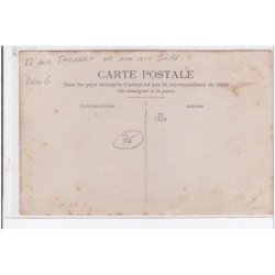 ROUEN : carte photo du restaurant Hallepee -angle rue Thouret et rue aux Juifs - bon état (légère adhérence au recto)