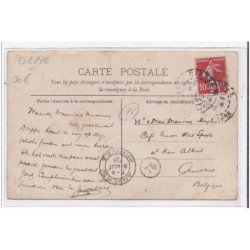 DIEPPE : carte photo du Grand Café des Tribunaux - très bon état