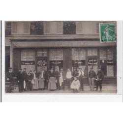 PUTEAUX : carte photo du café restaurant LAURENTIN - très bon état