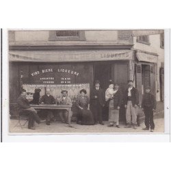 VILLEJUIF : carte photo d'un café - très bon état