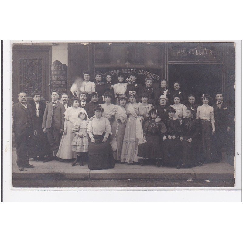 PARIS : carte photo de l'hotel Scherer au 10 rue Bourdonnais  - très bon état