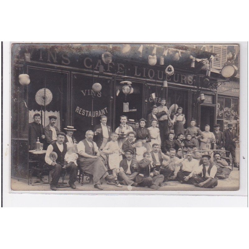 PARIS : carte photo du café JALBERT au 74 bld de Grenelle - très bon état