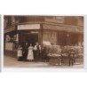 PARIS : carte photo du café au 24 avenue Felix Faure - bon état (un coin plié)