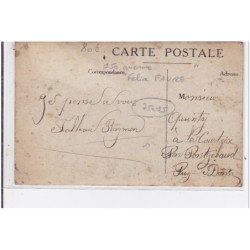 PARIS : carte photo du café LABASTIE au 150 avenue Felix Faure - bon état (un coin plié)