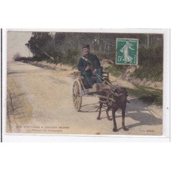 LES VOITURES A CHIEN : le facteur de campagne en Sologne (rare)  - très bon état