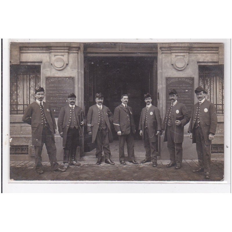 CHAMBERY : carte photo de la Banque de France vers 1910  - très bon état