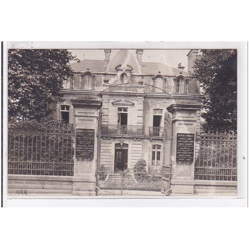 VANNES : carte photo de la Banque de France vers 1910  - très bon état