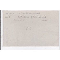 VANNES : carte photo de la Banque de France vers 1910  - très bon état