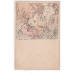 MUCHA Alphonse : les Ages de ma Vie - Vieillesse - bon état