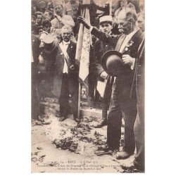 METZ - 14 juillet 1919 - Incinération du crèpe du Drapeau de la Chorale d'Alsace Lorraine - très bon état