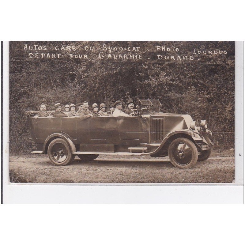 GAVARNIE : auto-cars du syndicat, depart pour gavarnie, photo, durano - tres bon etat GAVARNIE : auto-cars du syndicat, depart pour gavarnie, photo, durano - tres bon etat