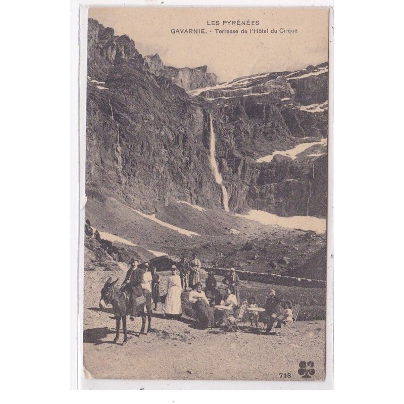GAVARNIE : terrasse de l'hotel du crique - tres bon etat
