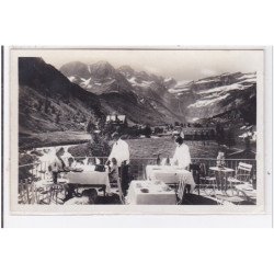 GAVARNIE : vue prise de la terrasse du restaurant du point de vue de la cascade - tres bon etat