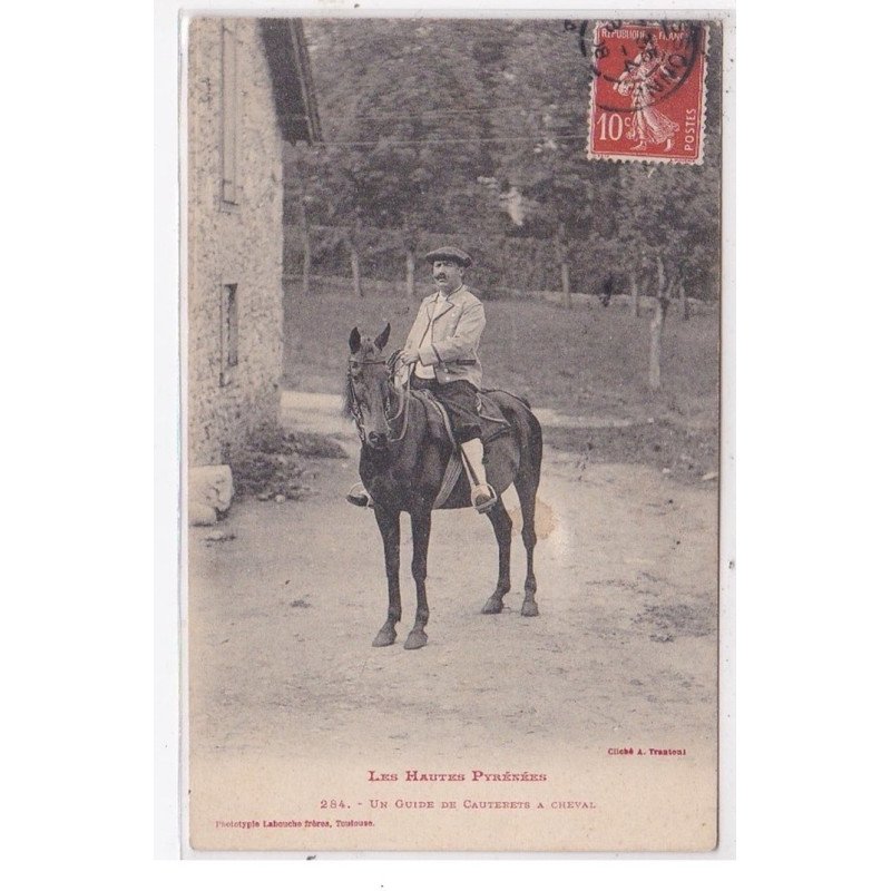 CAUTERETS : un guide de cauterets a cheval - tres bon etat CAUTERETS : un guide de cauterets a cheval - tres bon etat