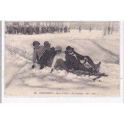 CAUTERETS : sports d'hiver, un bobsleigh - tres bon etat