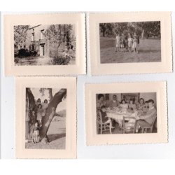 CORSE : lot de 8 photos de famille Castelli vers 1950 (format 10x8 cm)