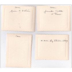 CORSE : lot de 8 photos de famille Castelli vers 1950 (format 10x8 cm)