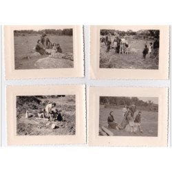 CORSE : lot de 8 photos de famille Castelli vers 1950 (format 10x8 cm)