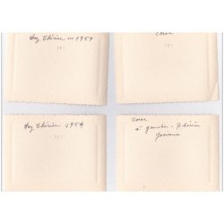 CORSE : lot de 8 photos de famille Castelli vers 1950 (format 10x8 cm)