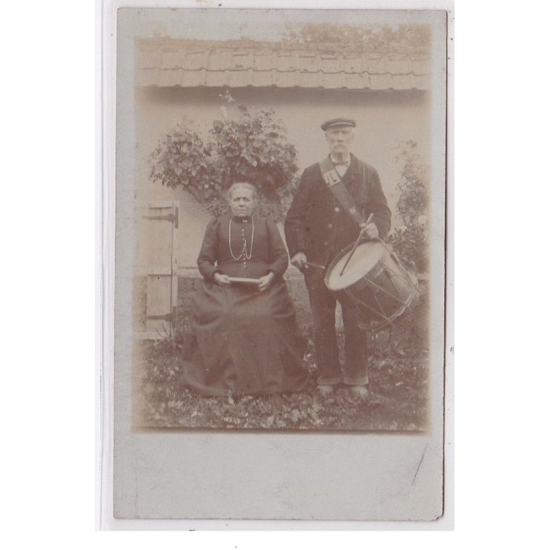 MORLANCOURT : carte photo du tambour de ville vers 1910 - très bon état
