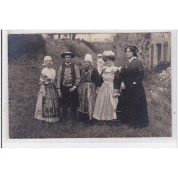 CONCARNEAU : Fête des Filets Bleus - carte photo vers 1910 (photo Charles)-très bon état